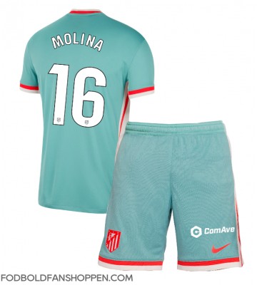 Atletico Madrid Nahuel Molina #16 Udebanetrøje Børn 2024-25 Kortærmet (+ Korte bukser)